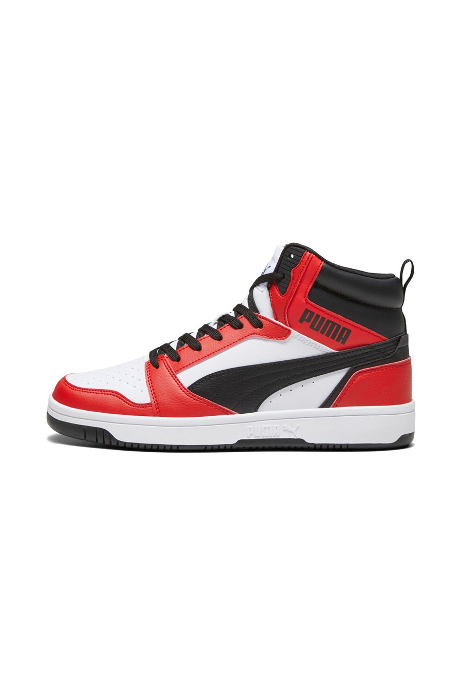 Sneakers Puma Rebound V6 Bianche e Rosse