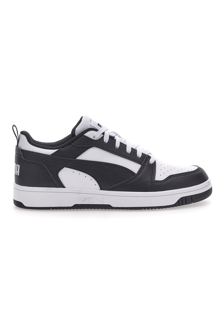 Sneakers Puma Rebound V6 Low Bianche e Nere