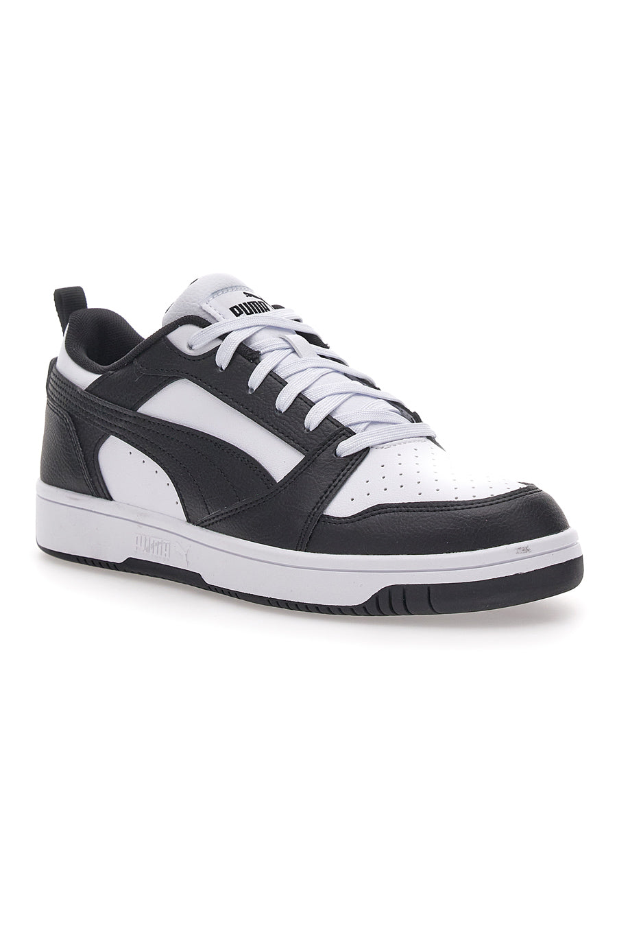 Sneakers Puma Rebound V6 Low Bianche e Nere