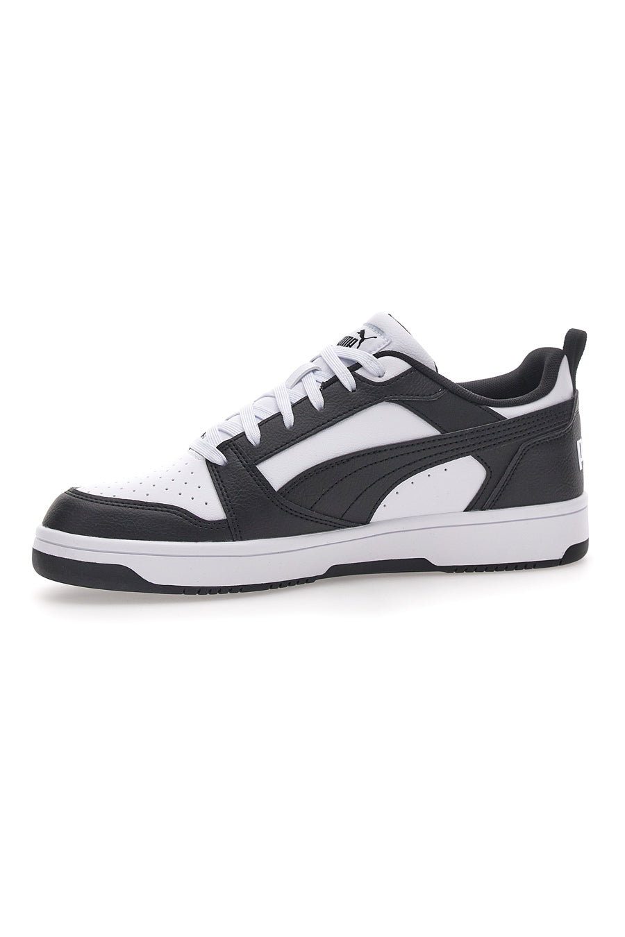 Sneakers Puma Rebound V6 Low Bianche e Nere