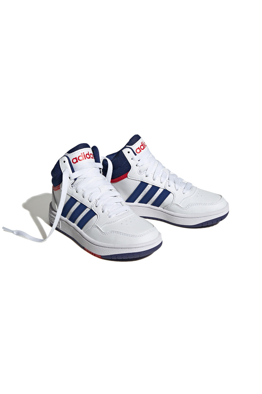 Scarpe da Basket Adidas Hoops Mid 3 K Bianche e Blu