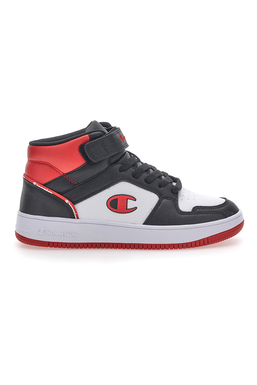 Sneakers Champion Rebound 2.0 Mid Bianco-Nero-Rosso