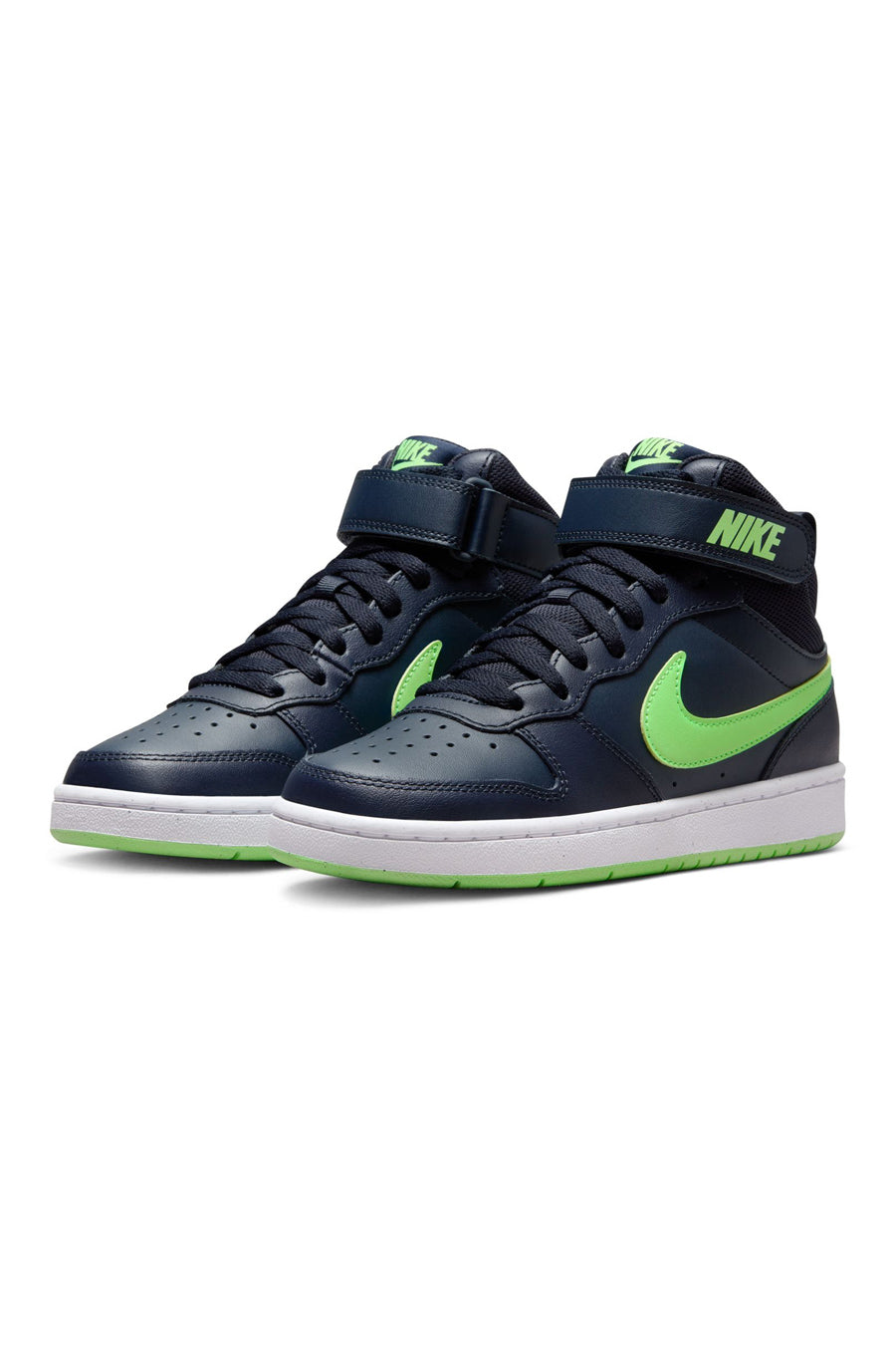 Sneakers Blu Nike Court Borought Mid