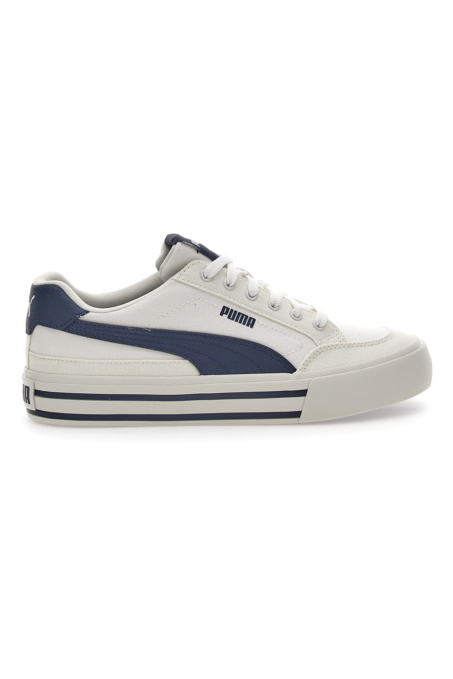 Sneakers Bianche Con Dettagli Blu da Uomo Puma Court Classic Vulc FS