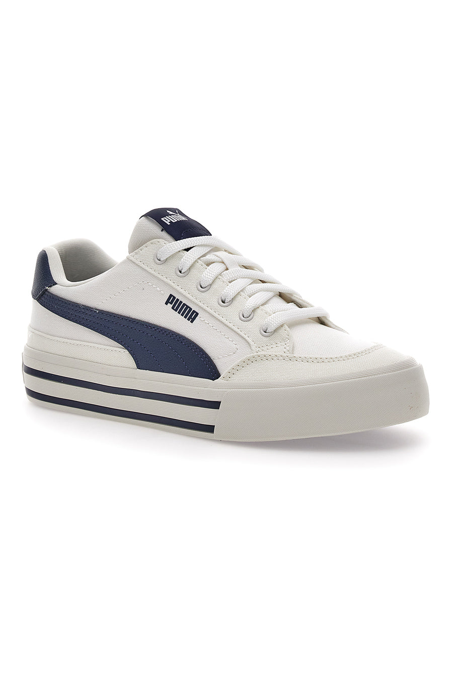 Sneakers Bianche Con Dettagli Blu da Uomo Puma Court Classic Vulc FS