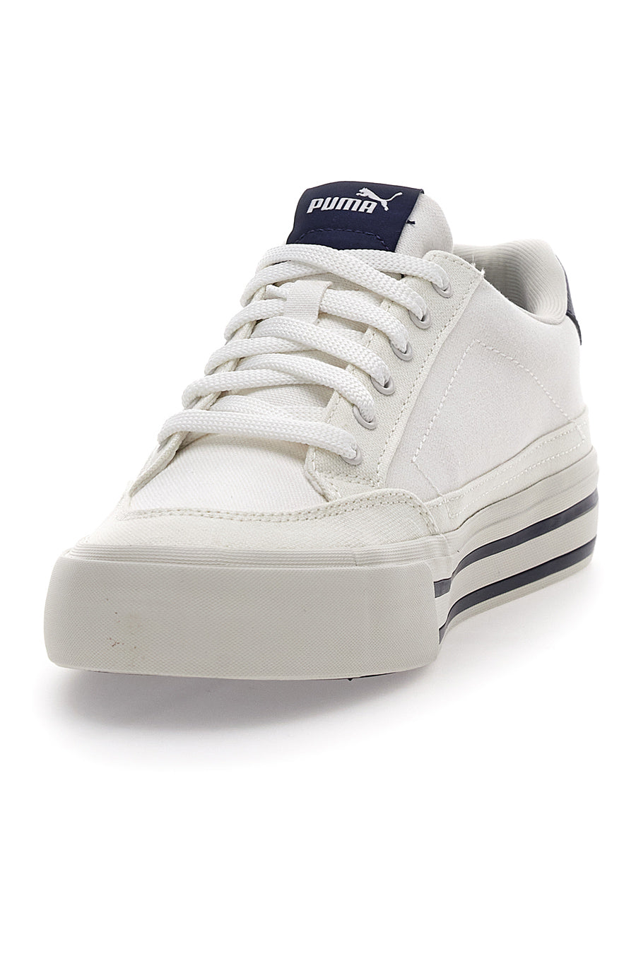 Sneakers Bianche Con Dettagli Blu da Uomo Puma Court Classic Vulc FS