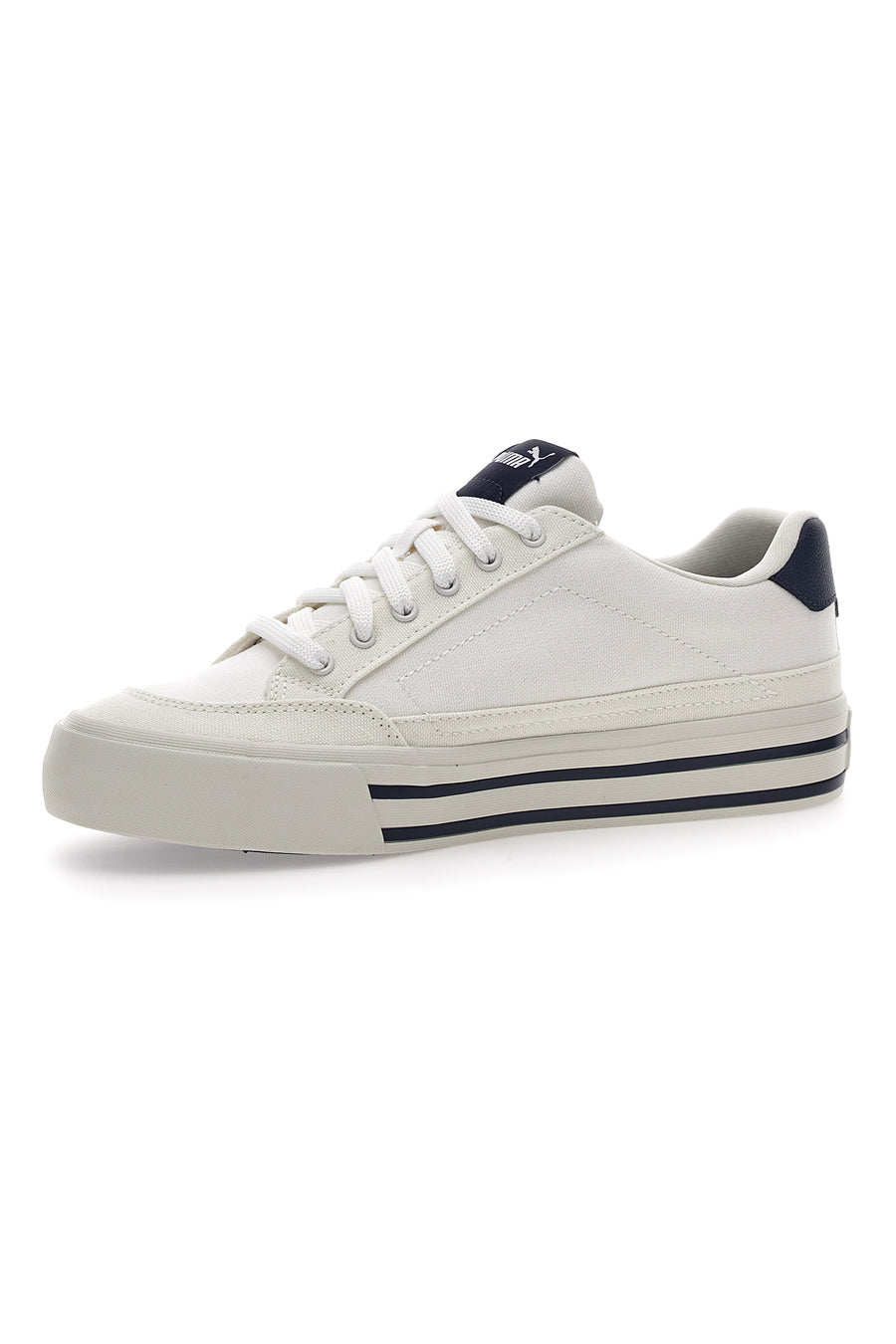 Sneakers Bianche Con Dettagli Blu da Uomo Puma Court Classic Vulc FS