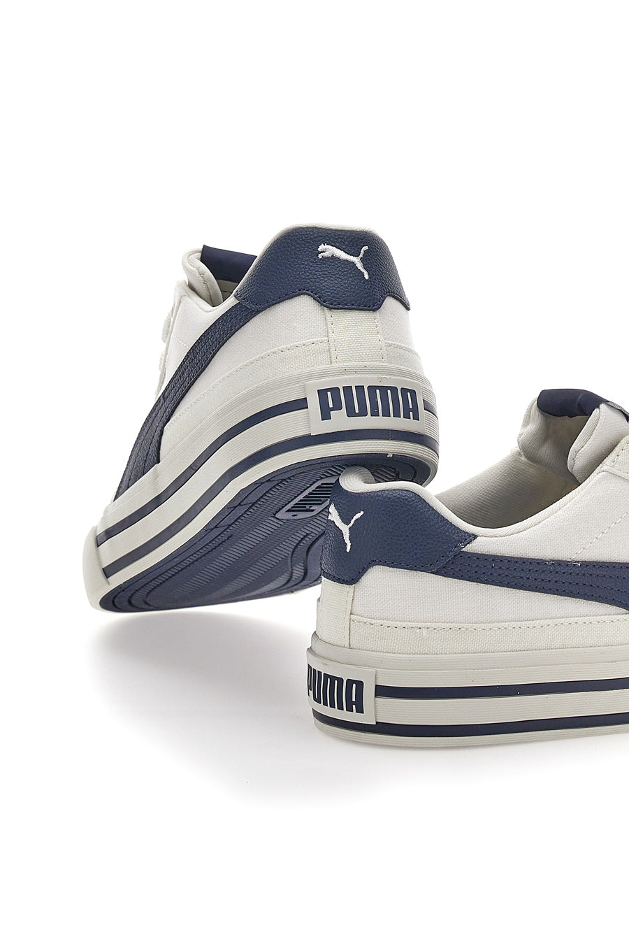 Sneakers Bianche Con Dettagli Blu da Uomo Puma Court Classic Vulc FS