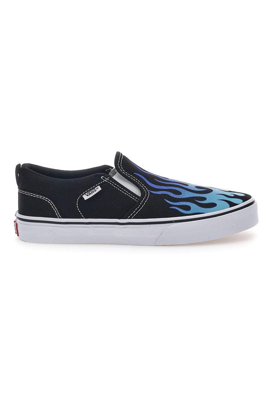 Sneakers Slip-On con Fiamme Vans Asher