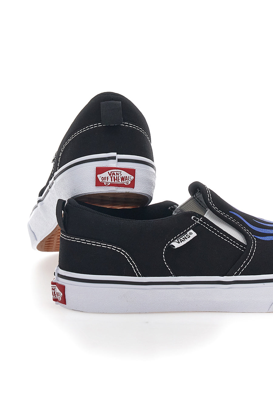 Slip-On-Sneaker mit Vans Asher Flames