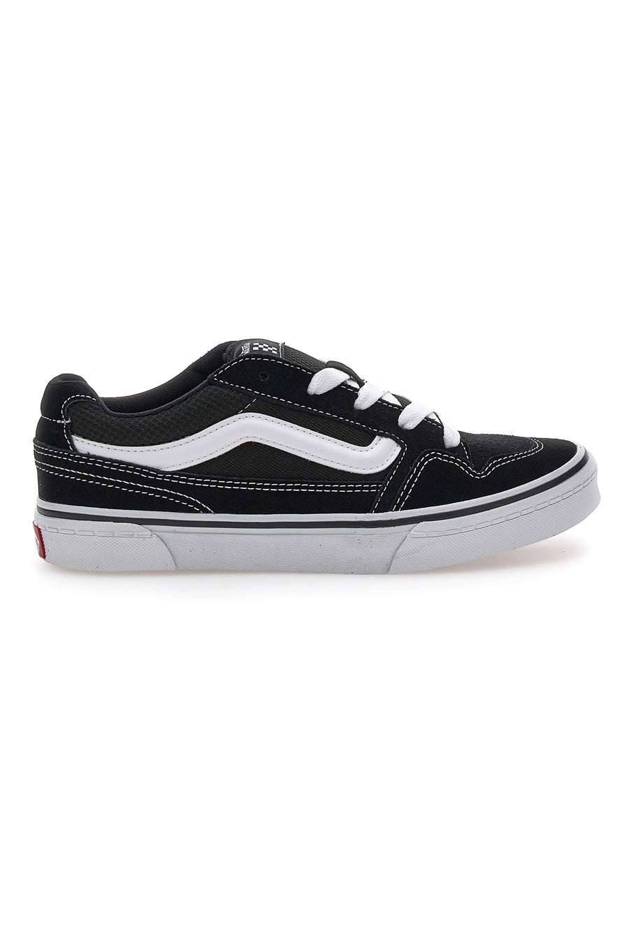 Sneakers Nere e Bianche Con Tomaia In Pelle Vans Caldrone