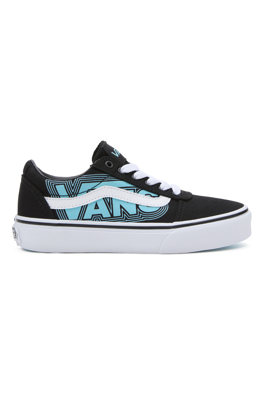 Sneakers Nere e Azzurre Con Logo Laterale Vans Ward