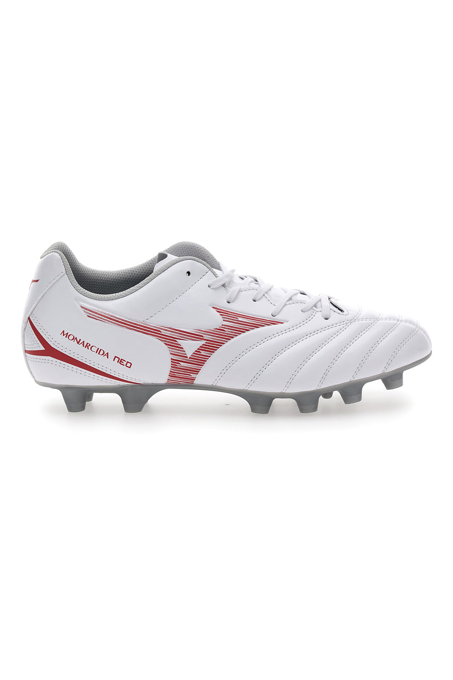 Scarpe da Calcio Bianche e Rosse Mizuno Monarcida Neo III Select