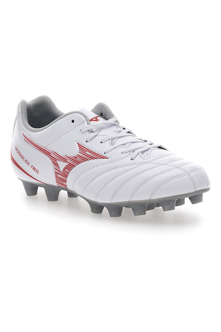 Scarpe da Calcio Bianche e Rosse Mizuno Monarcida Neo III Select