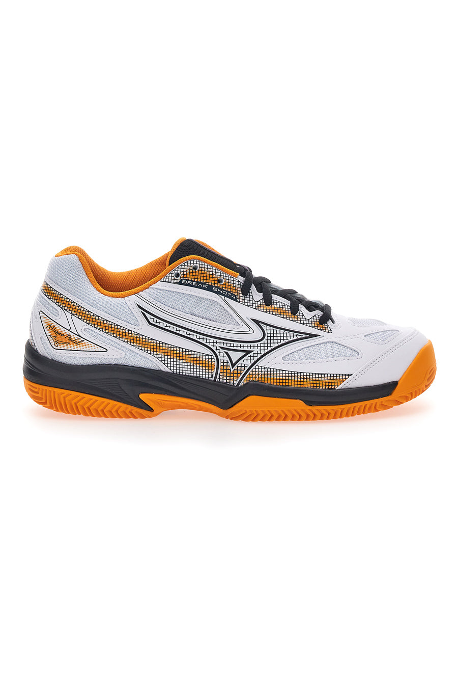 Scarpe Da Padel Bianche e Arancioni Mizuno Breakshot 4 Padel