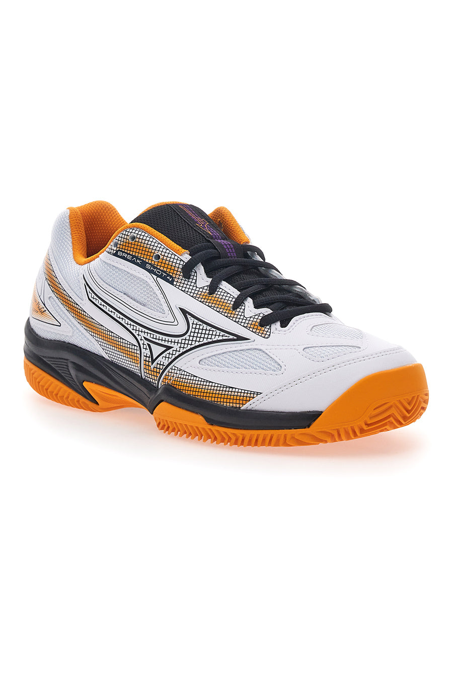 Scarpe Da Padel Bianche e Arancioni Mizuno Breakshot 4 Padel