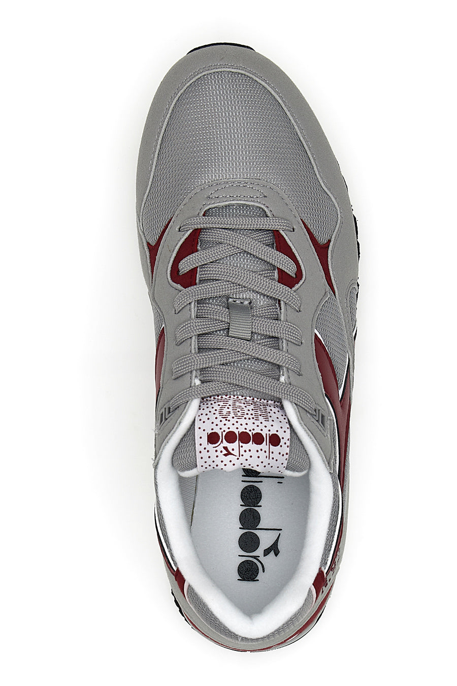 Sneakers Grigie e Rosse Diadora N.92