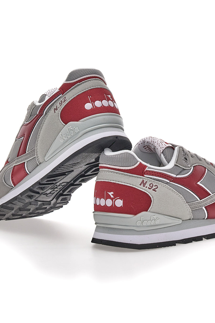 Sneakers Grigie e Rosse Diadora N.92