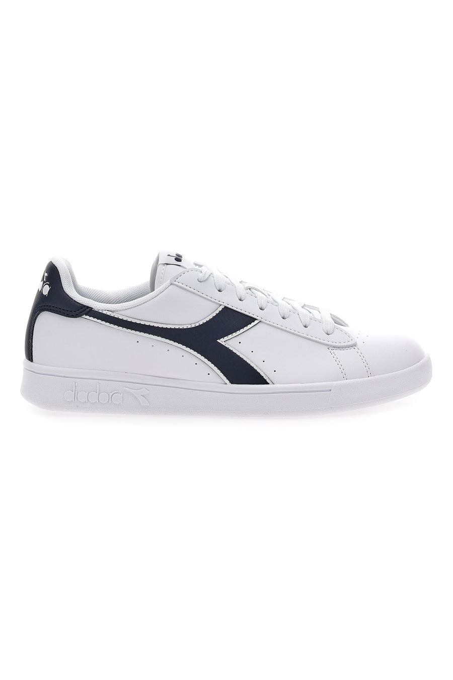 Sneakers bianche con logo blu DIADORA TORNEO