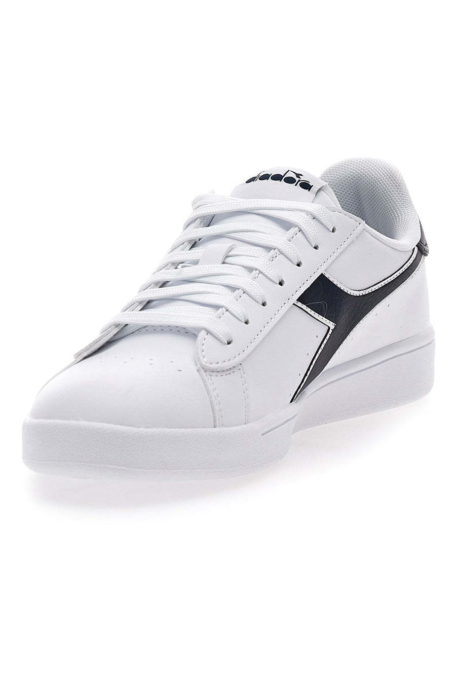 Sneakers bianche con logo blu DIADORA TORNEO