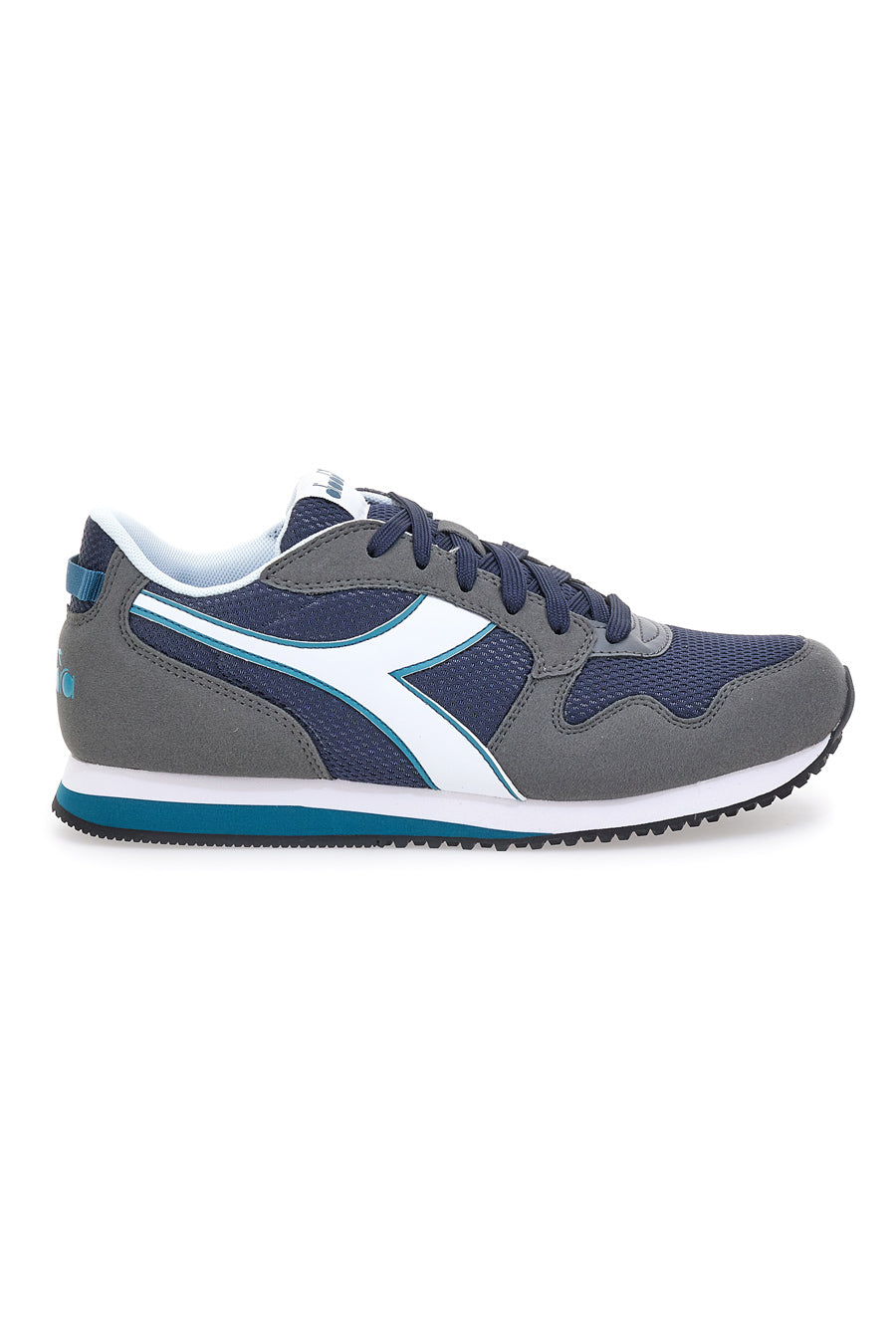 Sneakers Grigie e Blu con Lacci Diadora Skyler