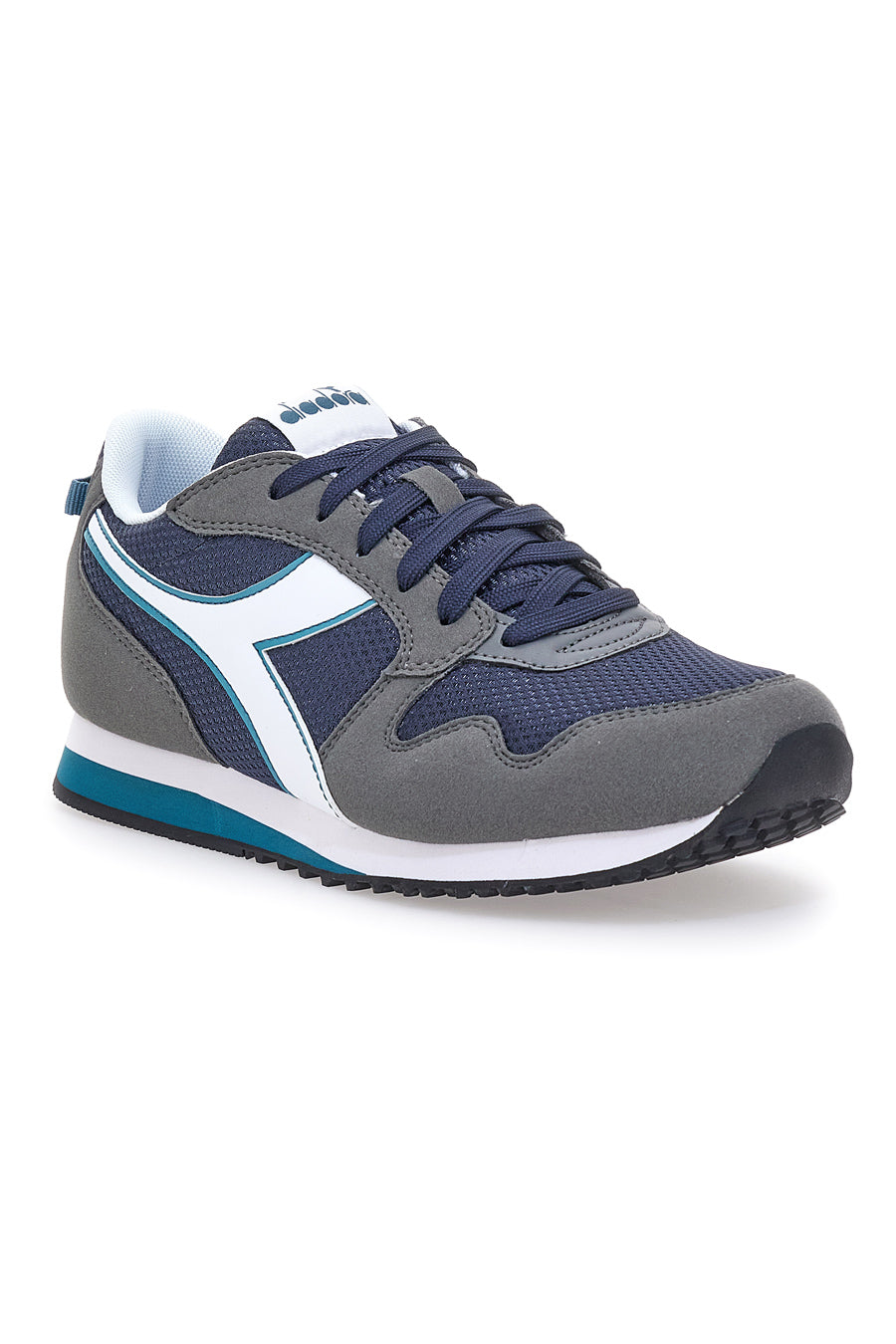 Sneakers Grigie e Blu con Lacci Diadora Skyler