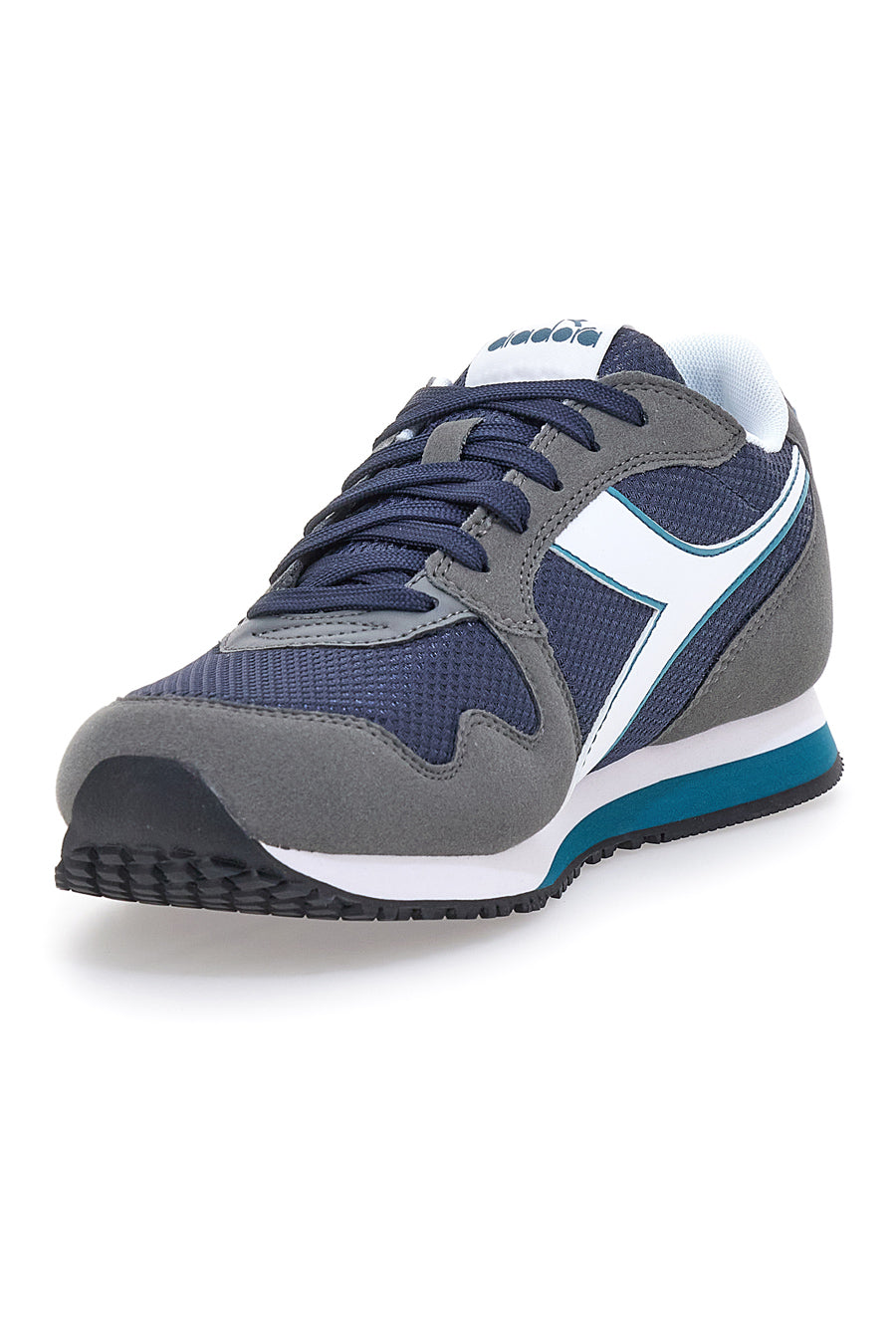 Sneakers Grigie e Blu con Lacci Diadora Skyler