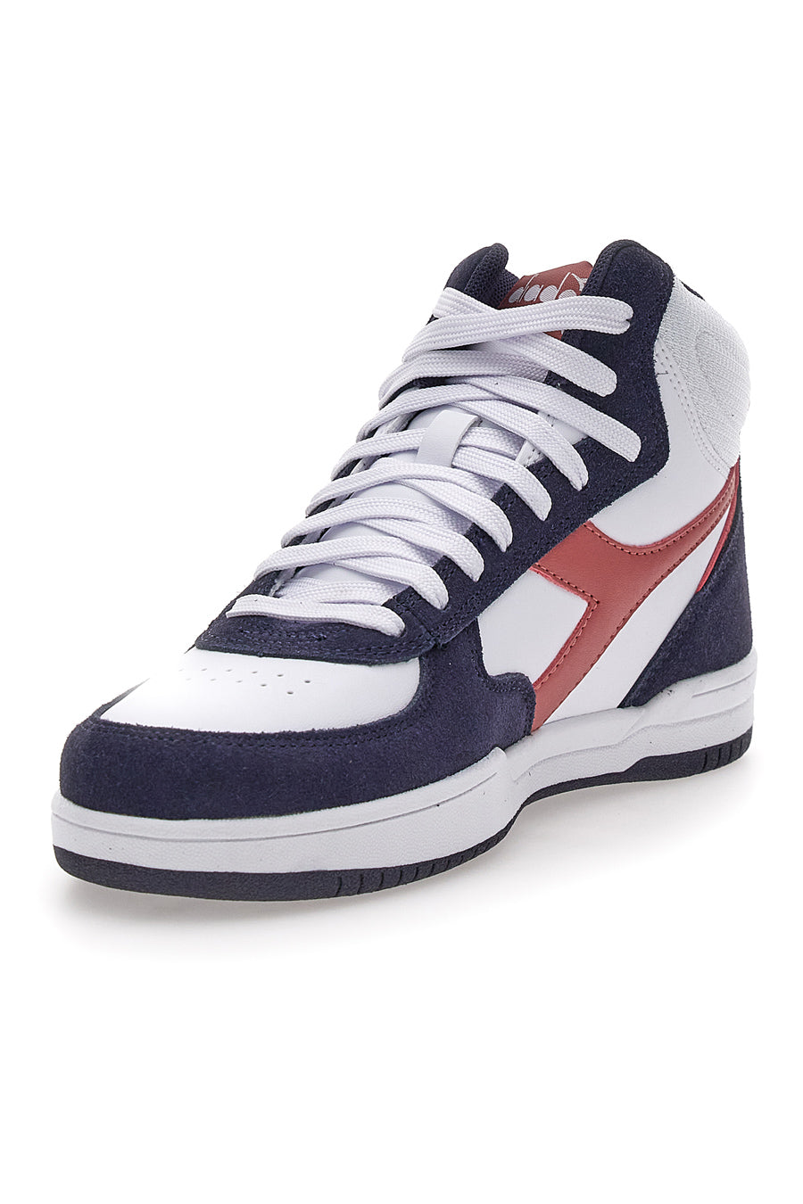 SNEAKERS MID-CUT BIANCHE CON DETTAGLI VIOLA DIADORA RAPTOR HIGH SL