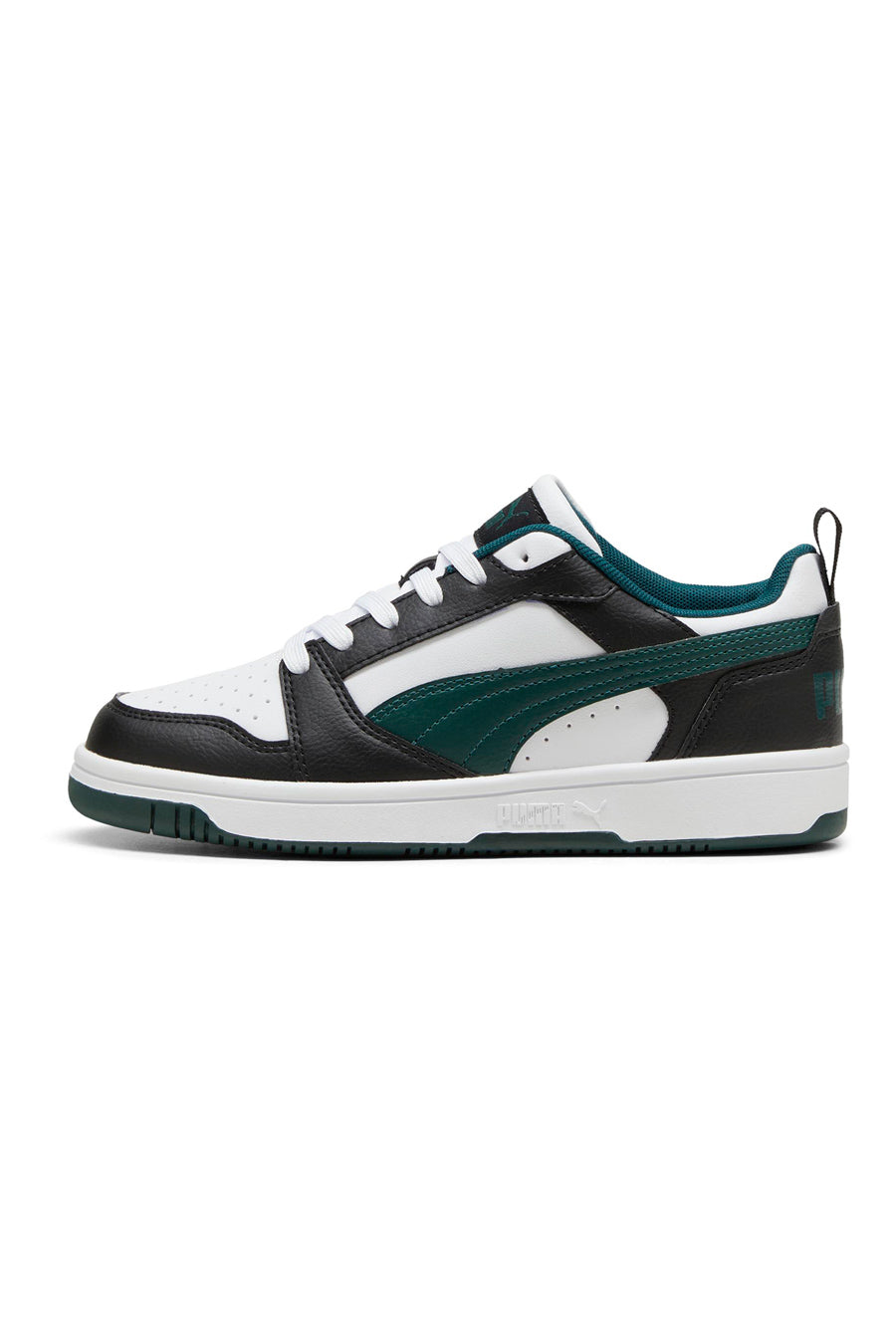 Sneakers Nere Bianche e Verdi Puma Rebound V6 Low Jr