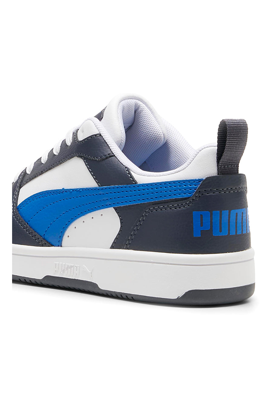 Sneakers Bianche e Blu Puma Rebound V6 Low Jr