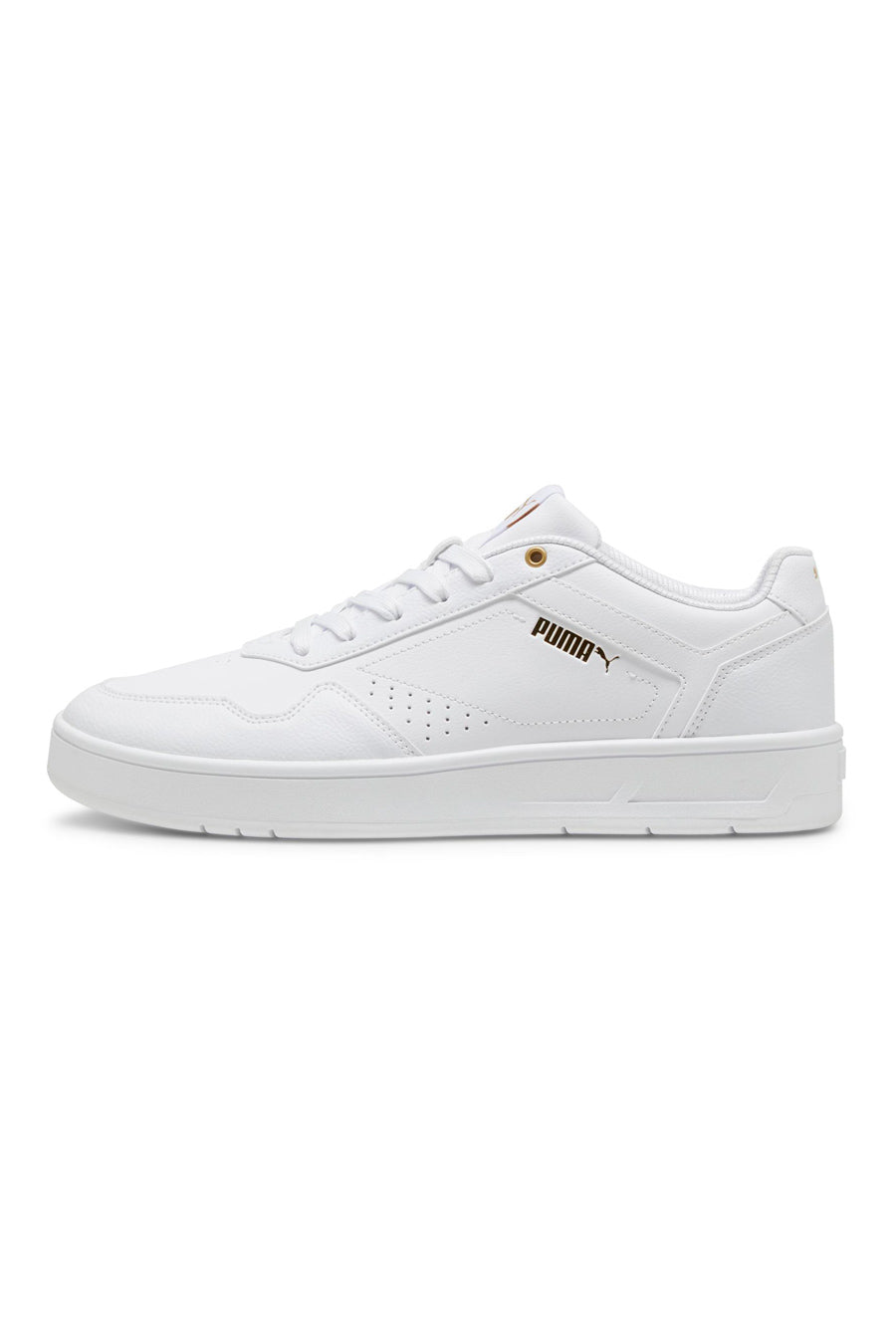 Sneakers Bianche Con Dettagli Oro Puma Court Classic