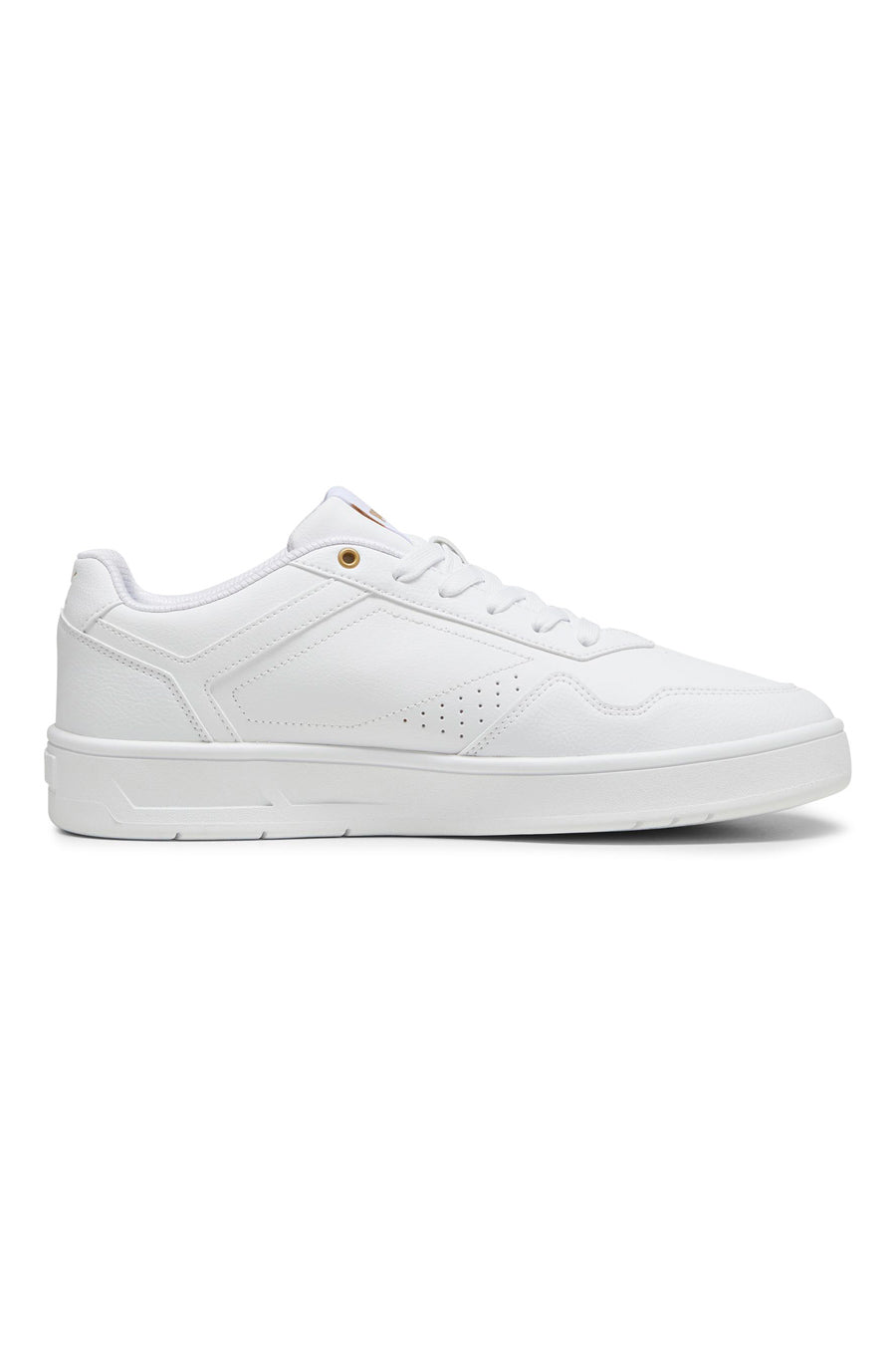 Sneakers Bianche Con Dettagli Oro Puma Court Classic