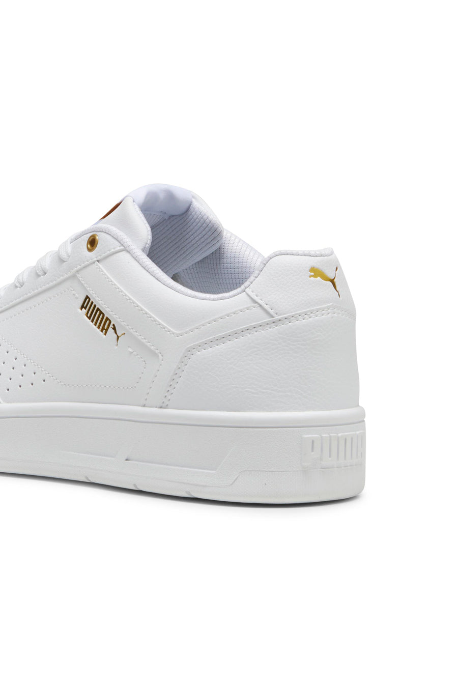 Sneakers Bianche Con Dettagli Oro Puma Court Classic