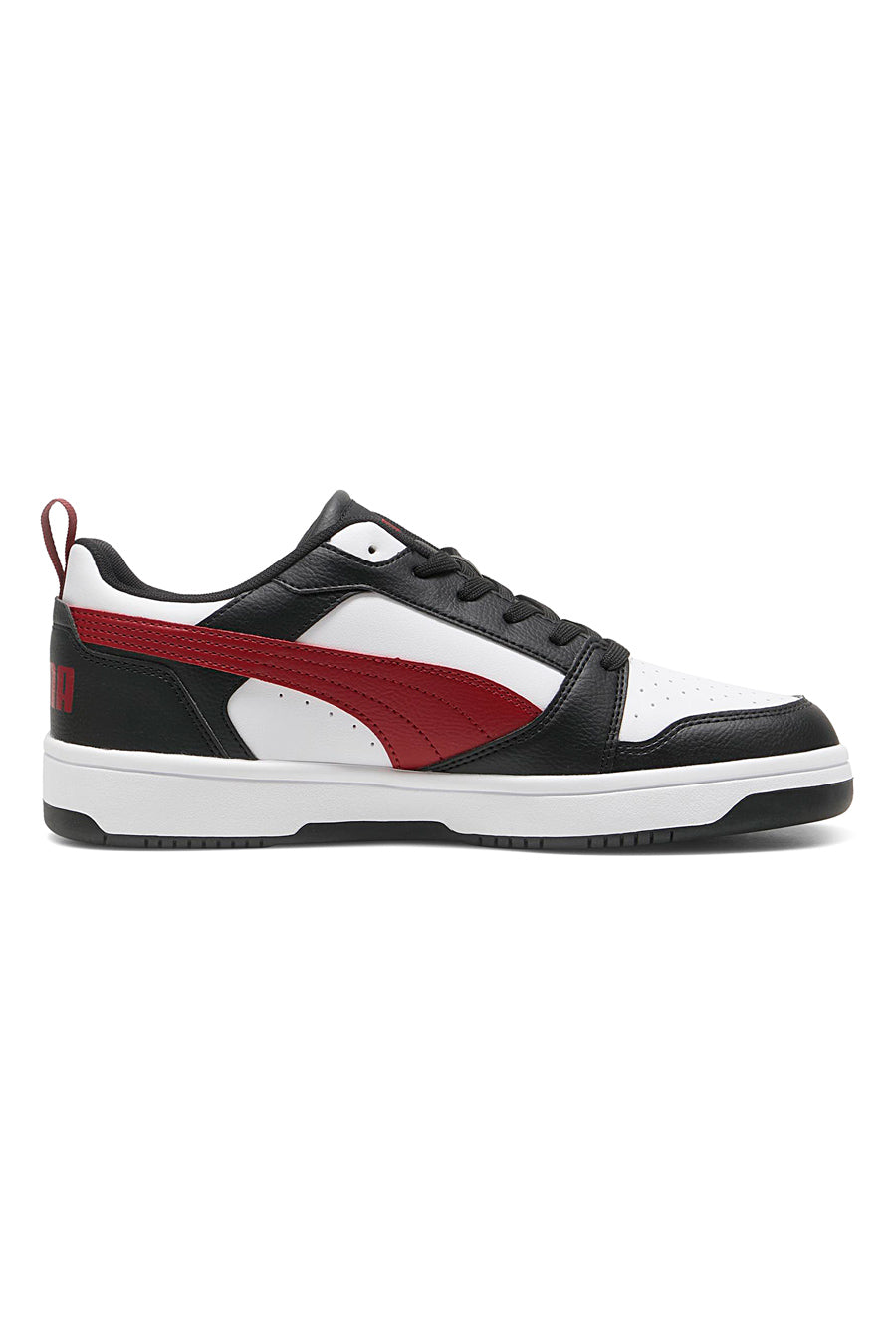 Sneakers Nere Bianche e Rosse Puma Rebound V6 Low