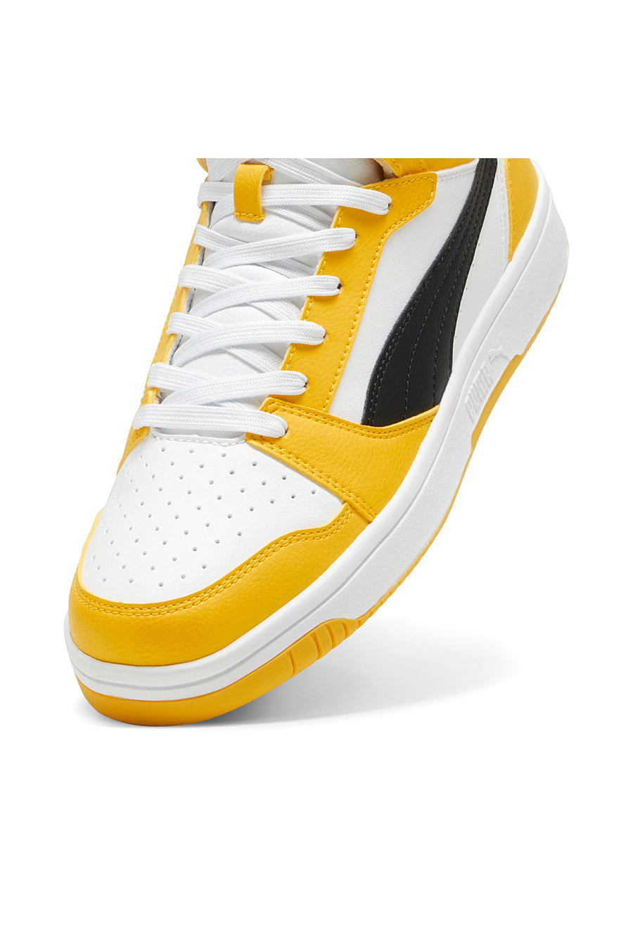 Sneakers Bianche e Gialle Con Puma Rebound V6