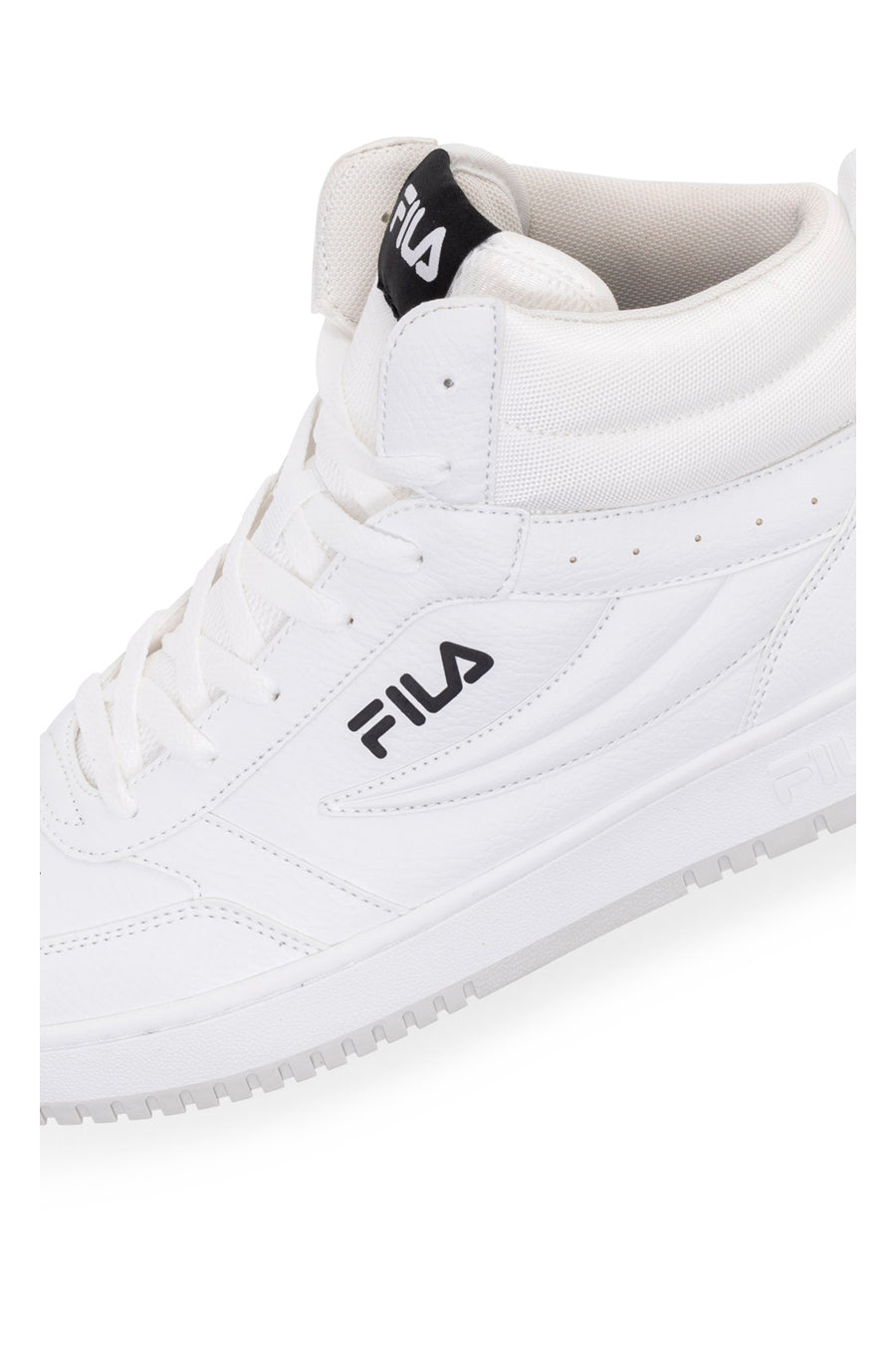 Sneakers Bianche Mid-Cut con Tomaia Traforata FILA REGA NF MID