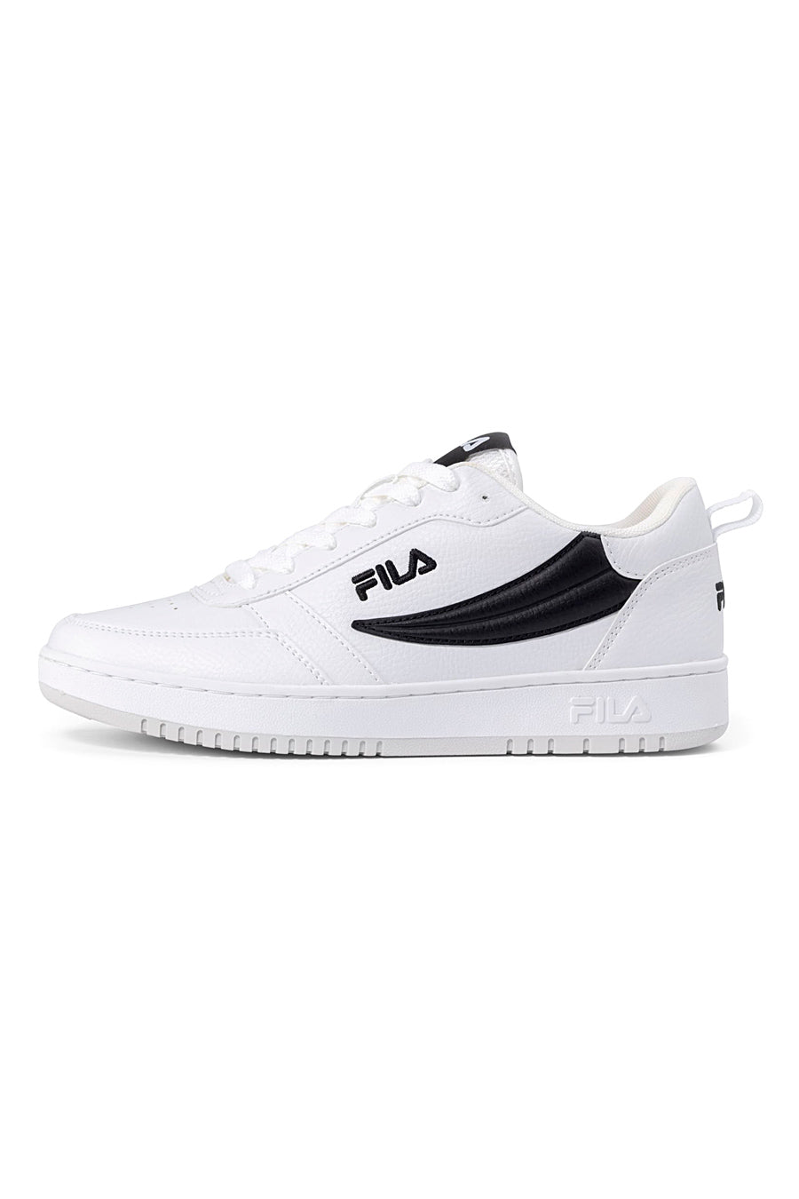 Sneakers Bianche con Logo Laterale Nero FILA REGA NF TEENS