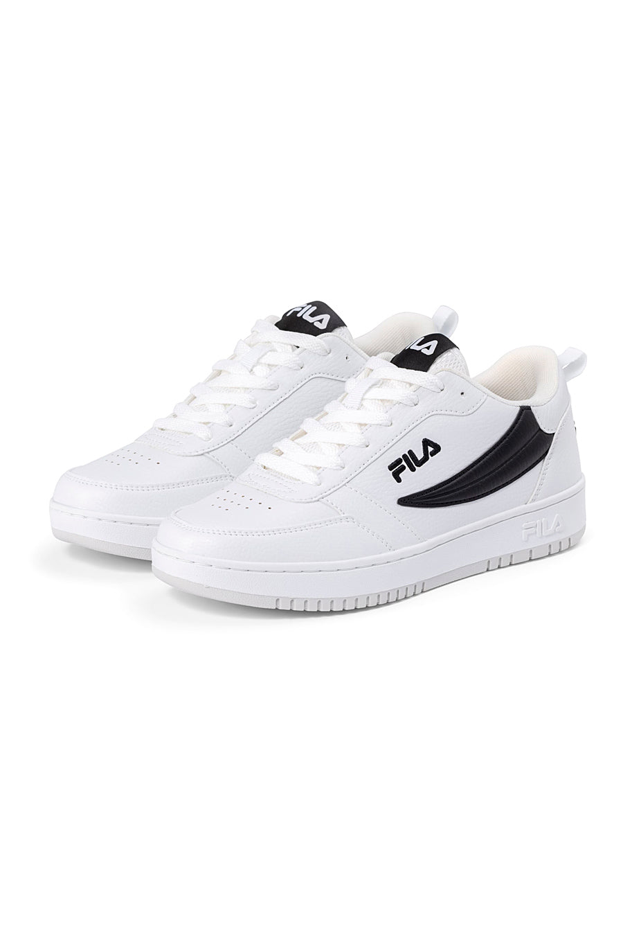 Sneakers Bianche con Logo Laterale Nero FILA REGA NF TEENS