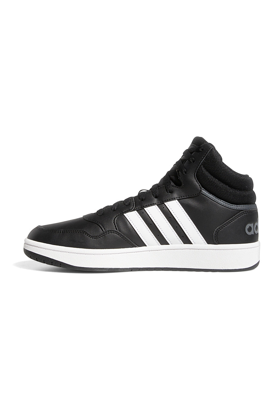 Sneakers Mid-Cut nere con bande bianche ADIDAS Hoops 3.0 Mid