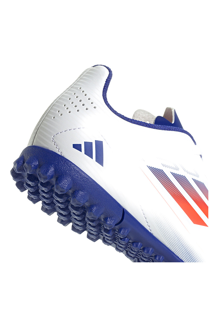 Scarpe da calcetto bianche e blu per terreni sintetici Adidas F50 Club TF J