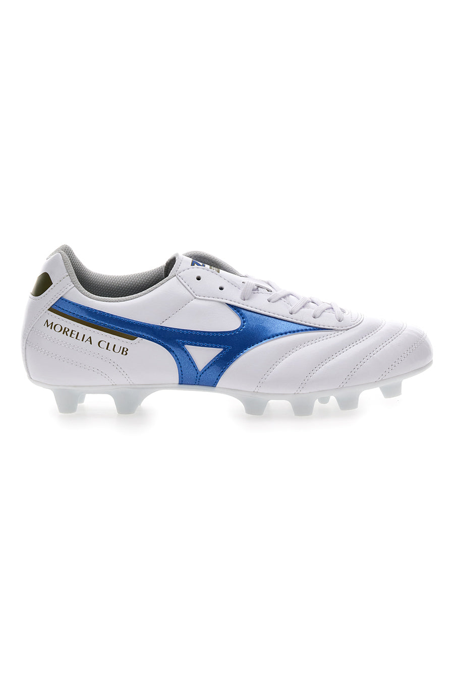 Scarpe per Calcio in Terreni Erbosi Bianche e Blu MIZUNO MORELIA II CLUB