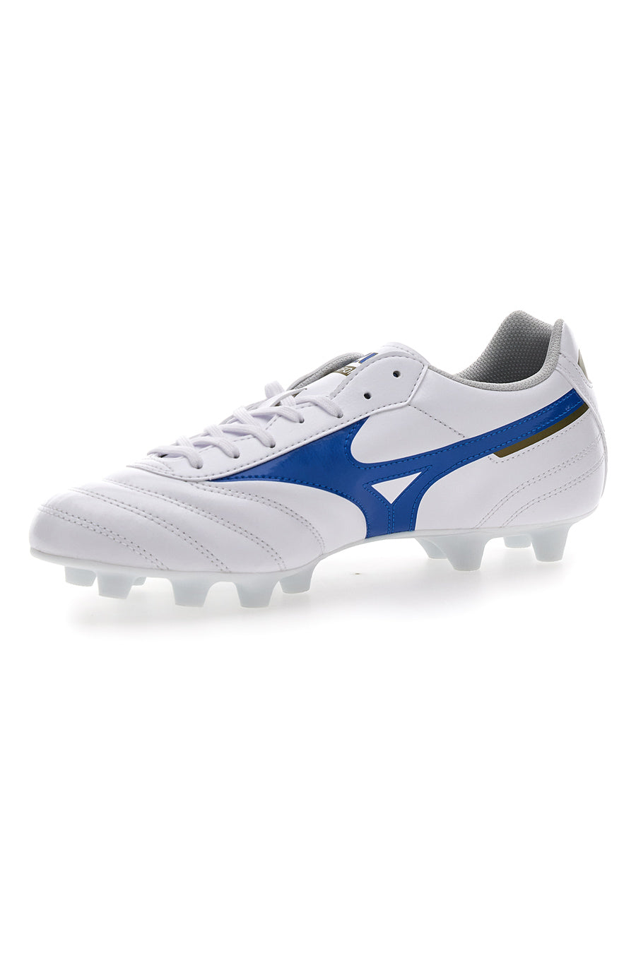 Scarpe per Calcio in Terreni Erbosi Bianche e Blu MIZUNO MORELIA II CLUB