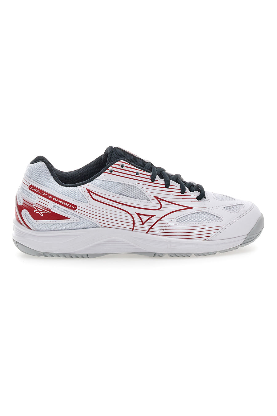 Scarpe da Pallavolo Bianche e Rosse Mizuno Cyclone Speed 4