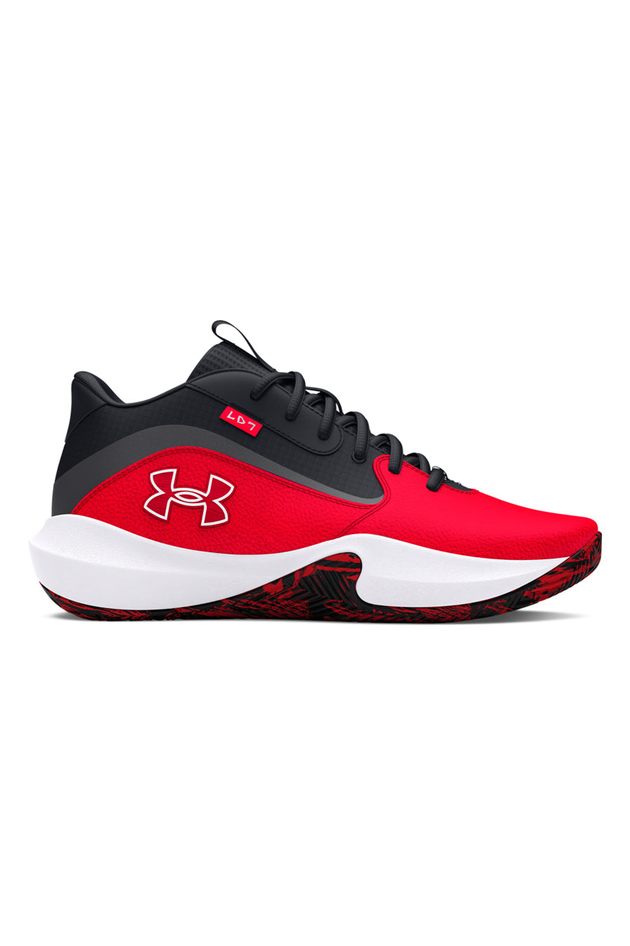 Scarpe da basket Nere e Rosse Under Armour Lockdown 7