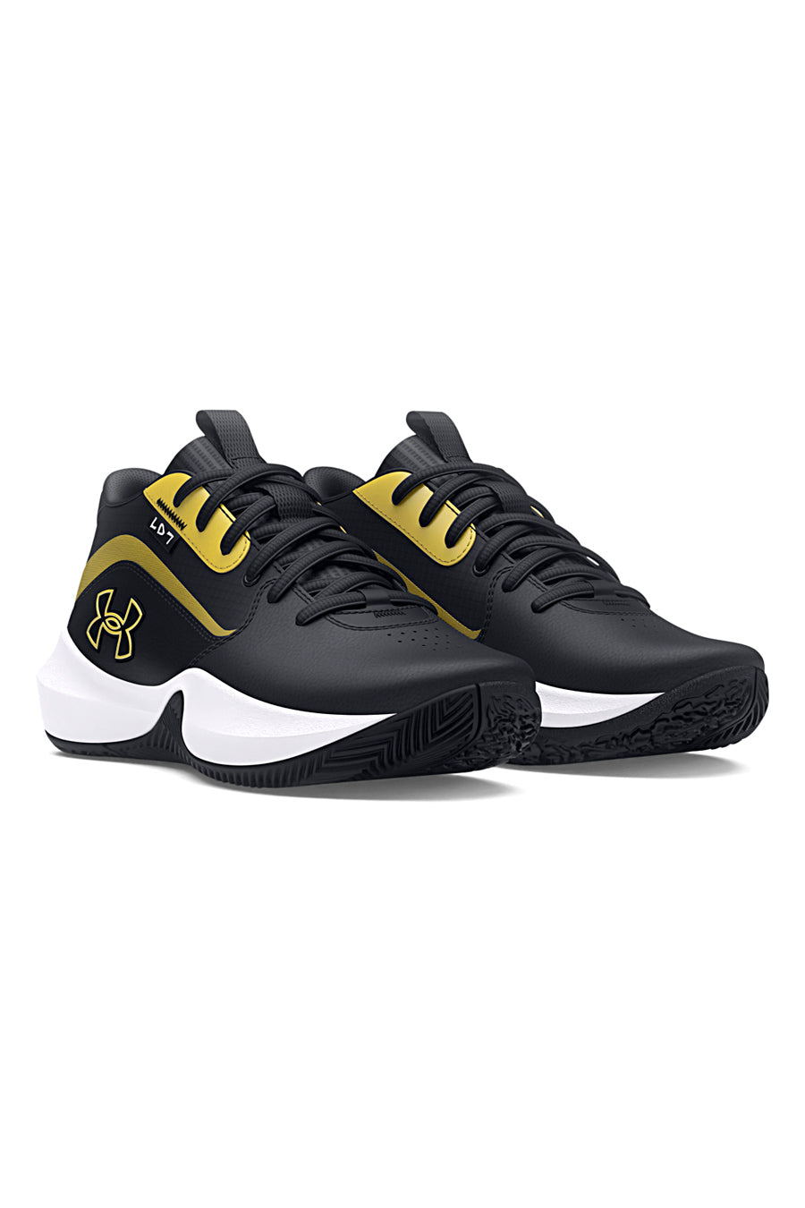 Scarpe da Basket Nere e Oro Under Armour Gs Lockdown 7