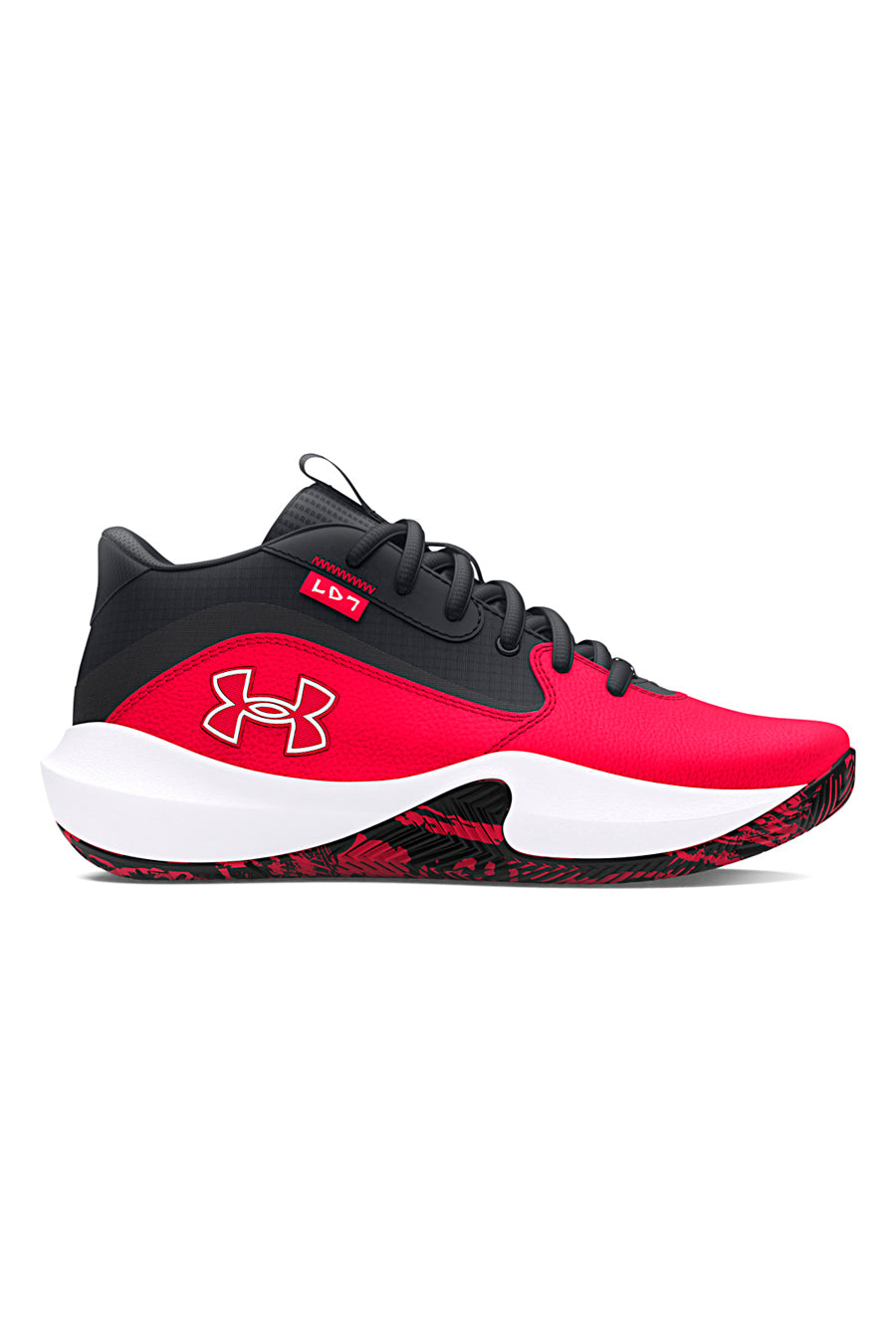 Scarpe da Basket Nere e Rosse Under Armour Lockdown 7