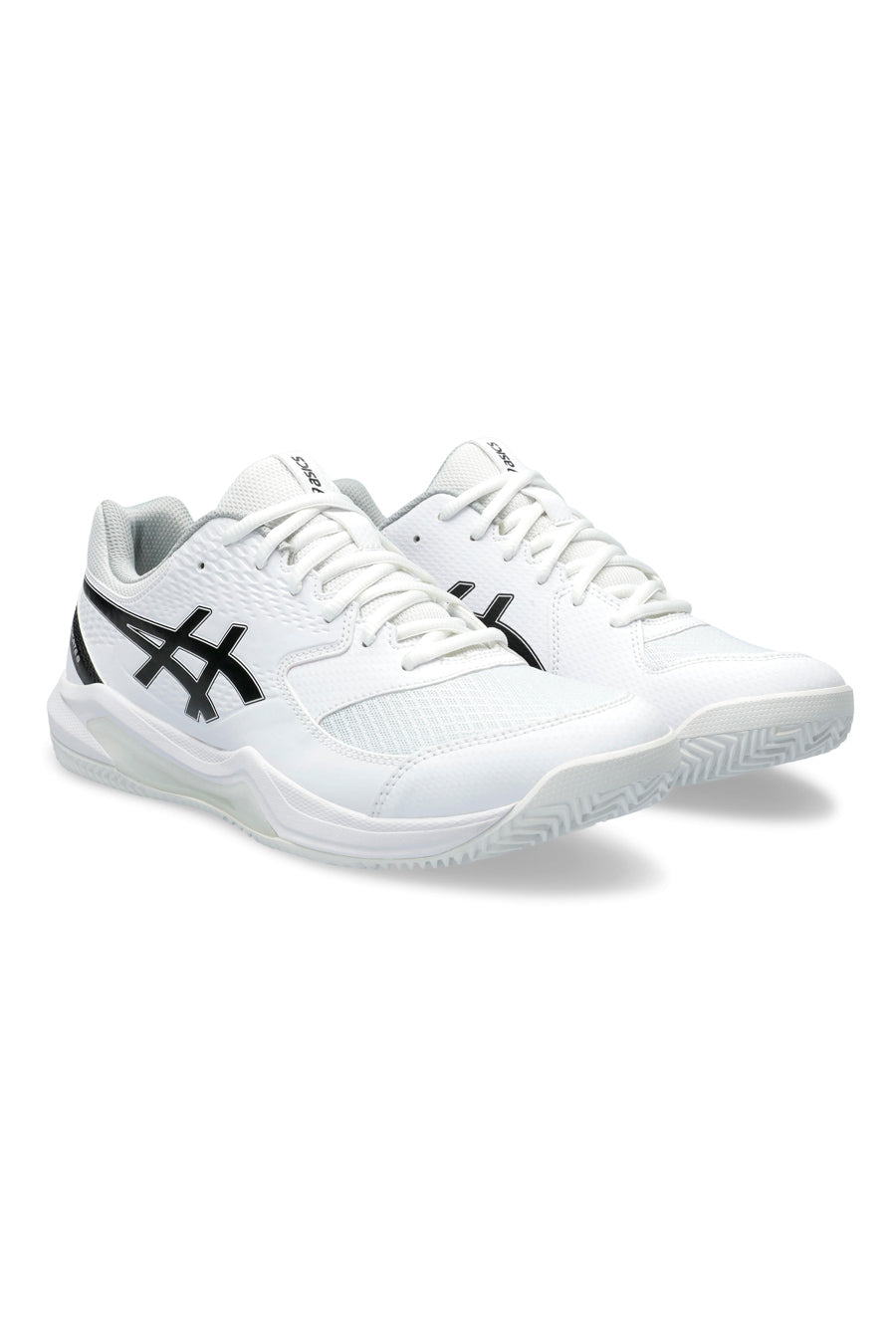 ASICS GEL-DEDICATE 8 CLAY Tennisschuhe in Weiß und Schwarz