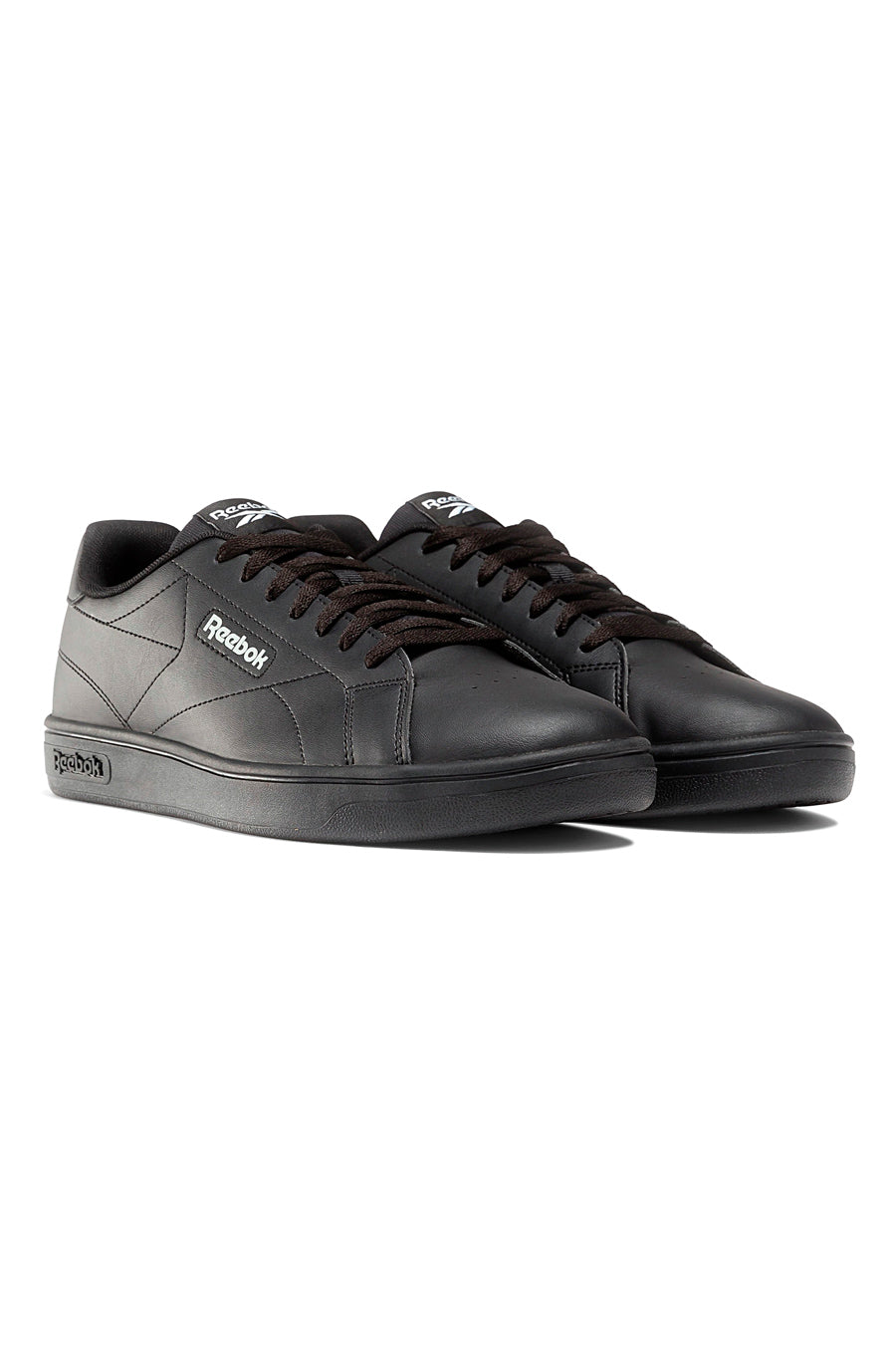 Total schwarze Reebok Court Clean-Sneaker