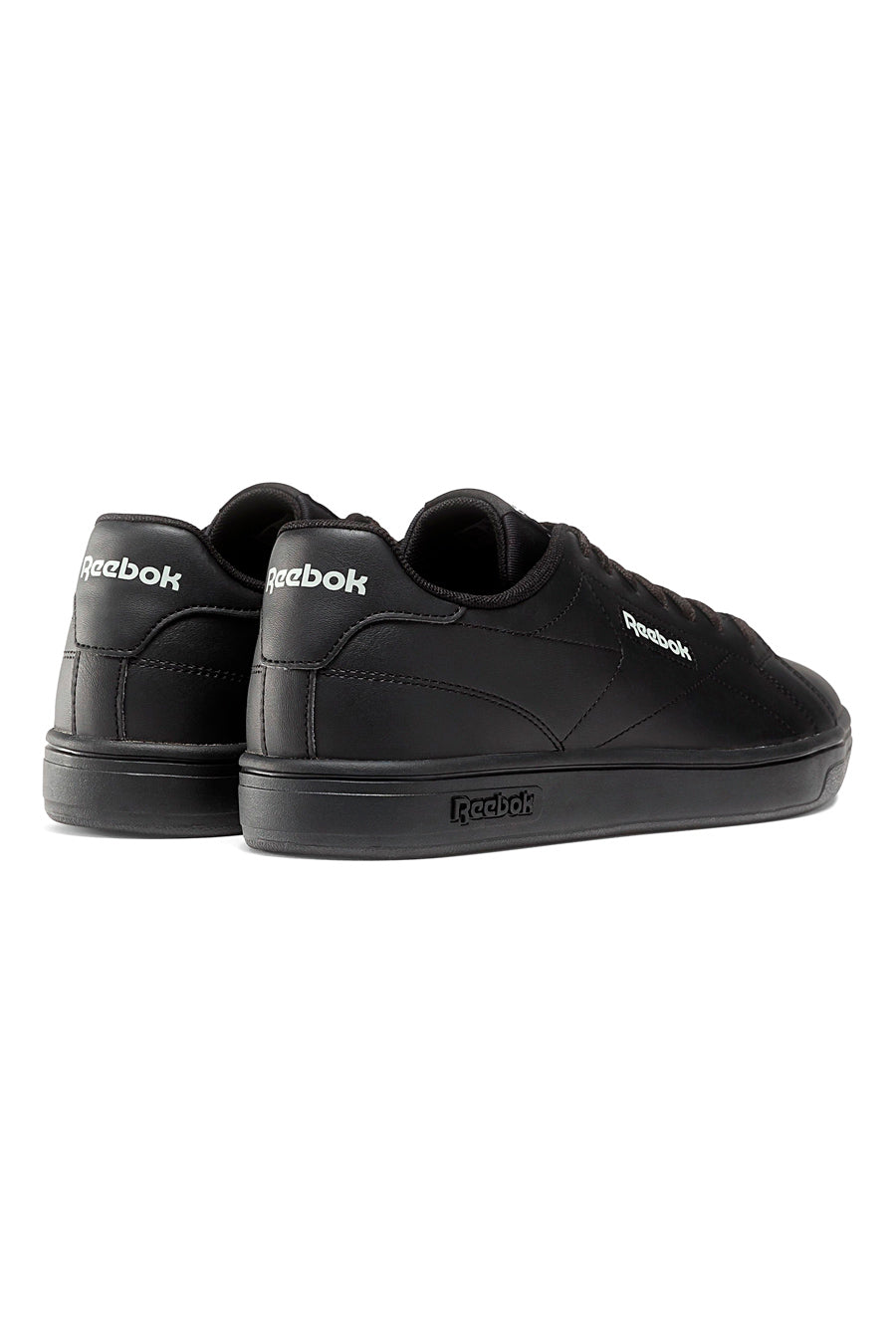 Total schwarze Reebok Court Clean-Sneaker