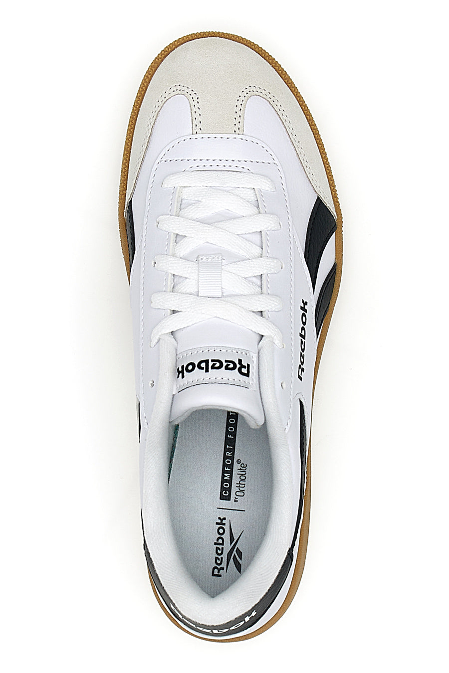 Sneakers bianche con logo nero REEBOK SMASH EDGE S